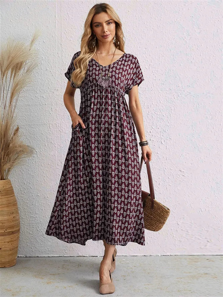Heidi-Mode | Geräumig, Lässiges Vintage-Kleid