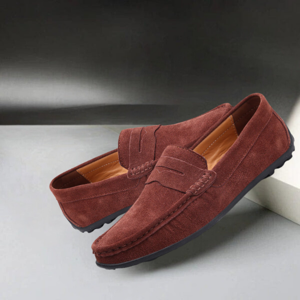 Heidi-Mode - Klassische Wildleder Slipper