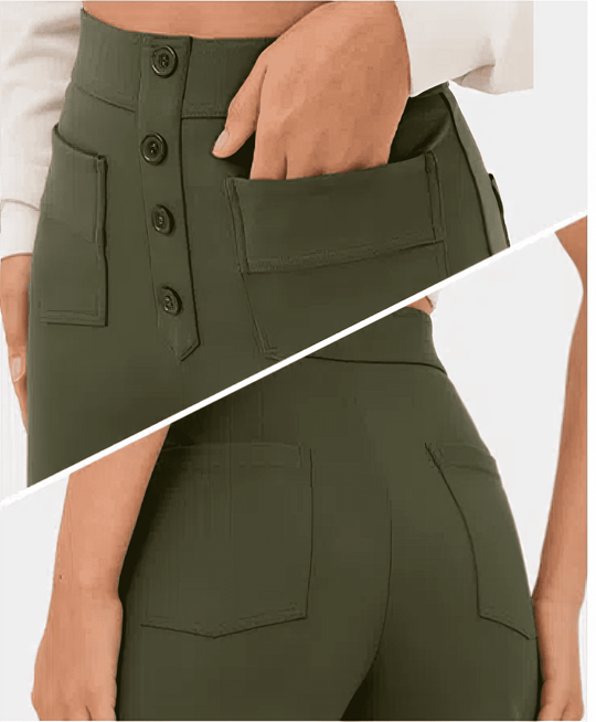 Hose mit hoher Taille für Damen