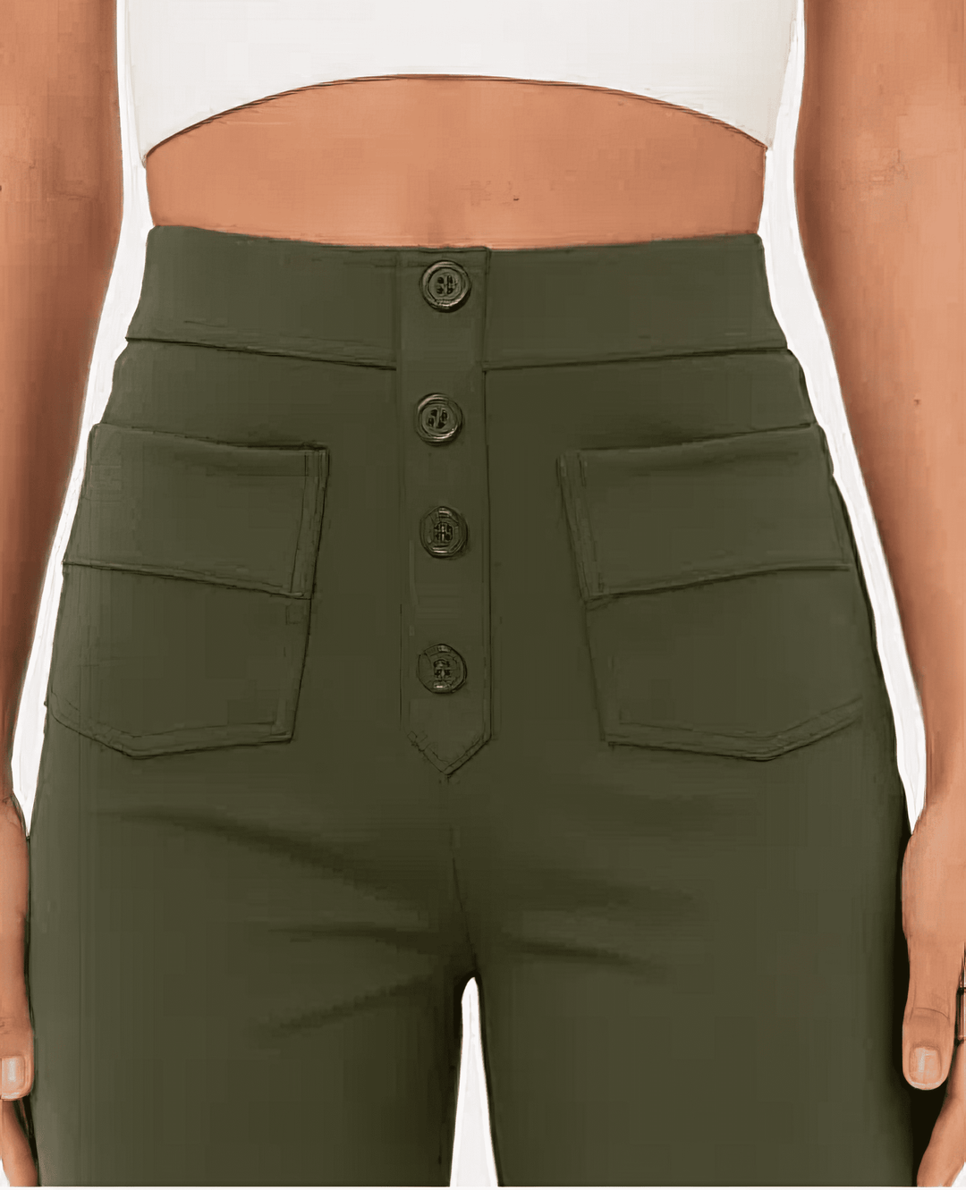 Hose mit hoher Taille für Damen