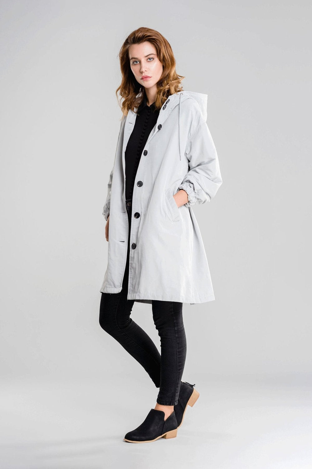 Heidi-Mode | Wasserfeste Damen Regenjacke mit Kapuze Warm & Winddicht Übergroße Passform