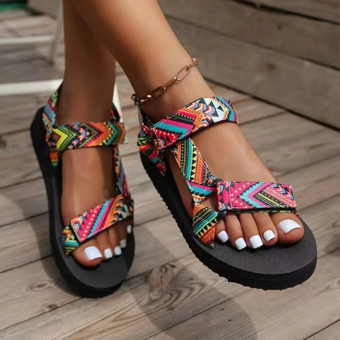 Heidi-Mode | Damen Sandalen Im Riemenmuster Elegante und Bequeme Sommerschuhe für Jeden Anlass