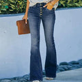 Heidi-Mode | Bootcut-Jeans mit hoher Taille