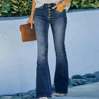 Heidi-Mode | Bootcut-Jeans mit hoher Taille