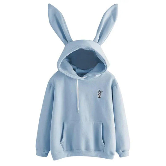 Heidi-Mode | Damen-Sweatshirt Mit Kapuze Und Hasenohren