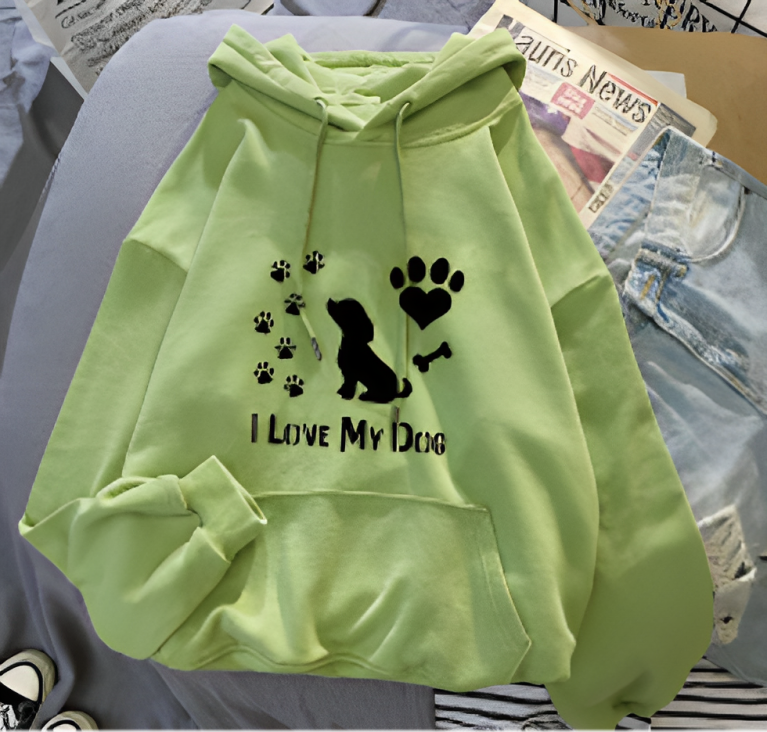 liebe meinen Hund Hundehoodie