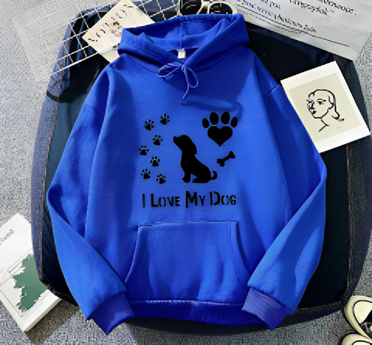 liebe meinen Hund Hundehoodie