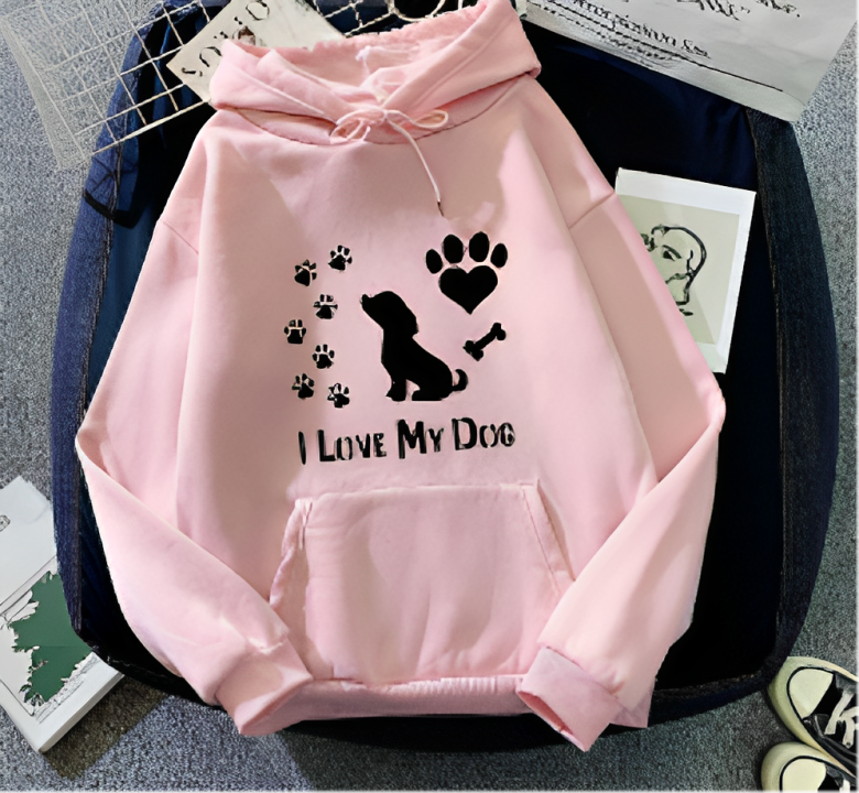 liebe meinen Hund Hundehoodie