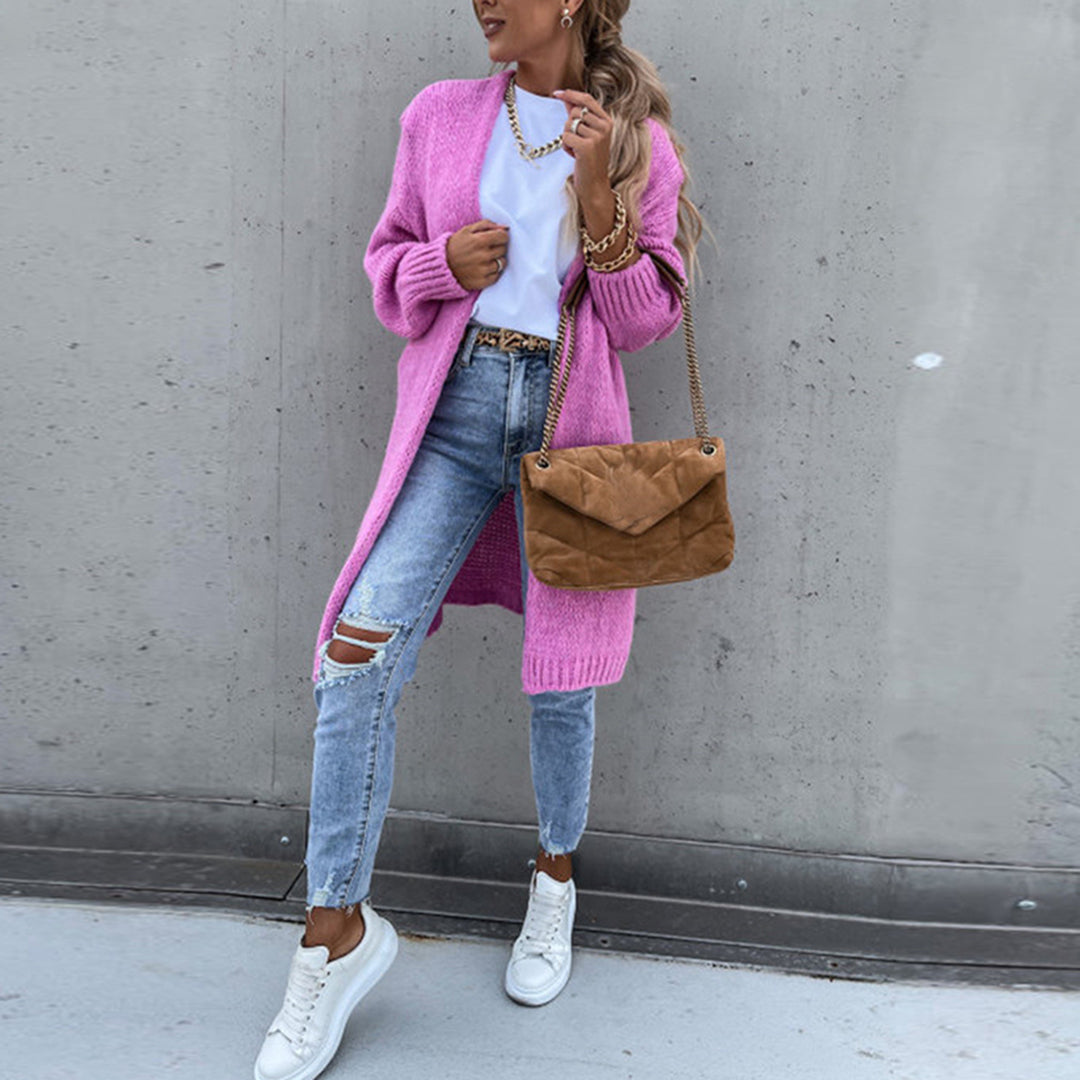 Zeitloses Langarm-Cardigan für Damen