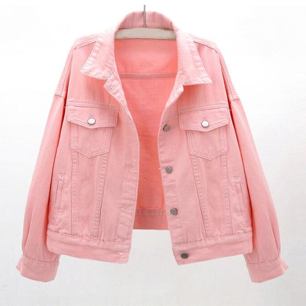 Heidi-Mode | Lässige Denimjacke Baumwolle Klassisch und Zeitlos