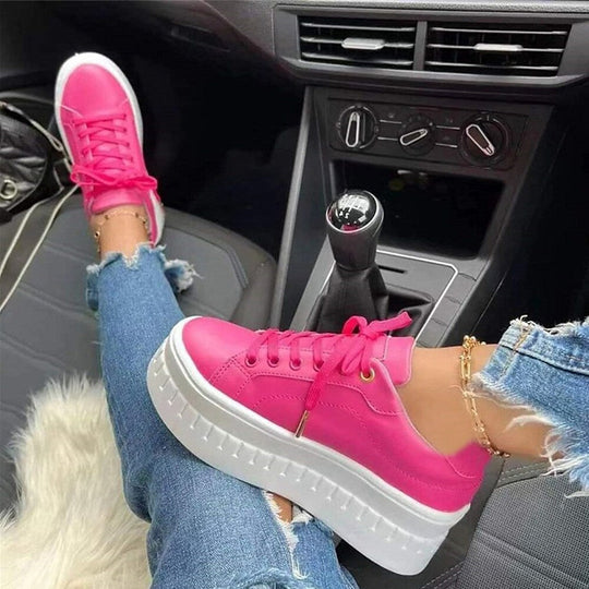 Heidi-Mode | bequeme Schnürschuhe mit dicker Sohle für Damen