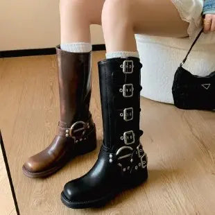 Heidi-Mode | Robuste orthopädische Kampfstiefel für Damen