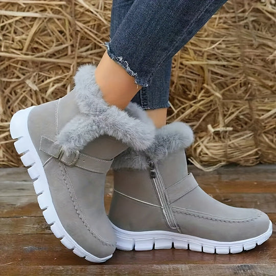 Heidi-Mode | Plüsch Winter Schneestiefel für Damen – Stilvoll & Bequem