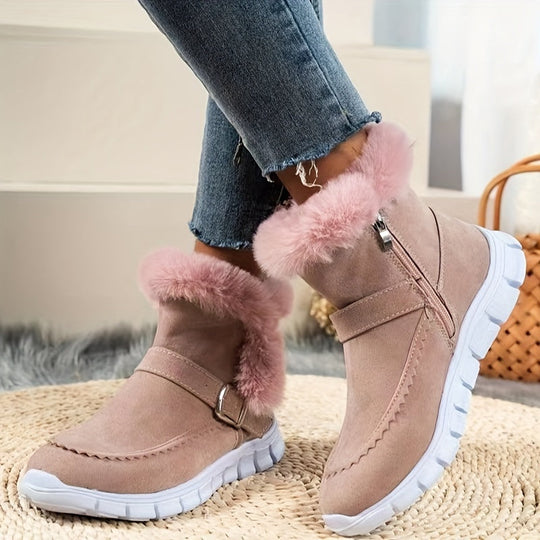 Heidi-Mode | Plüsch Winter Schneestiefel für Damen – Stilvoll & Bequem