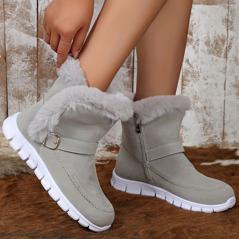 Heidi-Mode | Plüsch Winter Schneestiefel für Damen – Stilvoll & Bequem