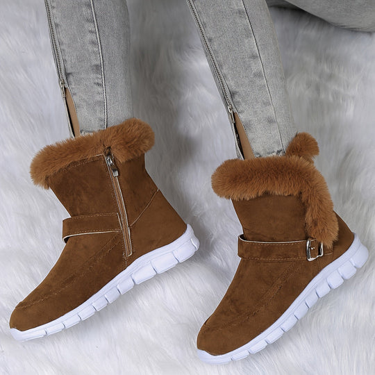 Heidi-Mode | Plüsch Winter Schneestiefel für Damen – Stilvoll & Bequem