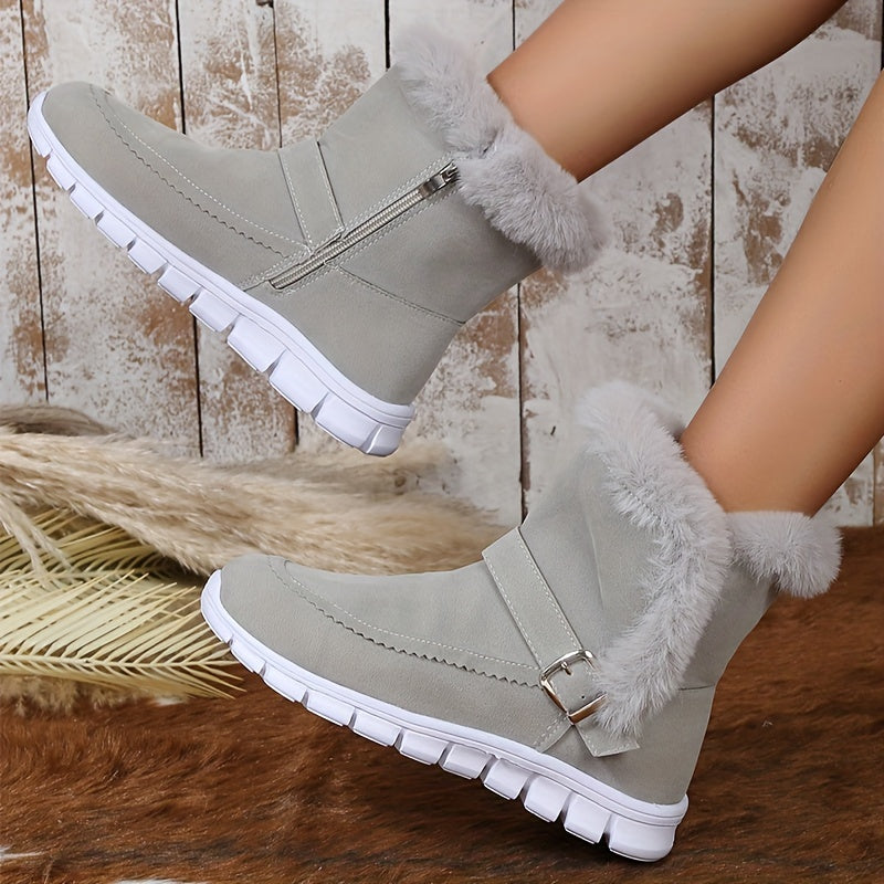 Heidi-Mode | Plüsch Winter Schneestiefel für Damen – Stilvoll & Bequem