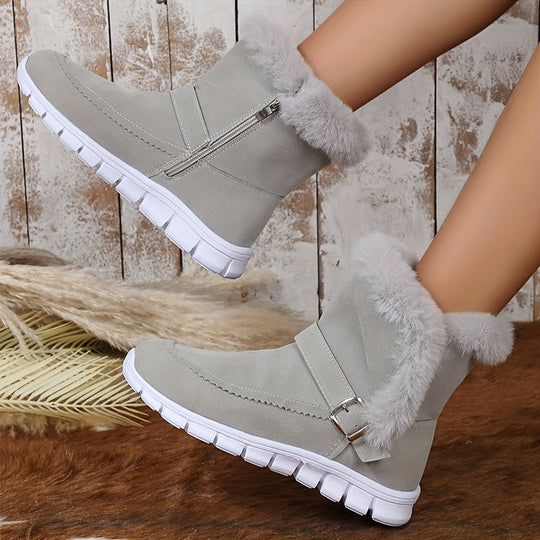 Heidi-Mode | Plüsch Winter Schneestiefel für Damen – Stilvoll & Bequem