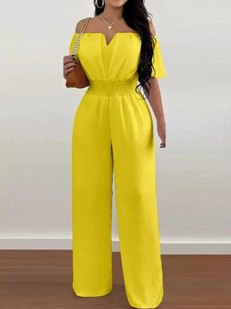 Heidi - Einteiliger Off-the-Shoulder-Jumpsuit