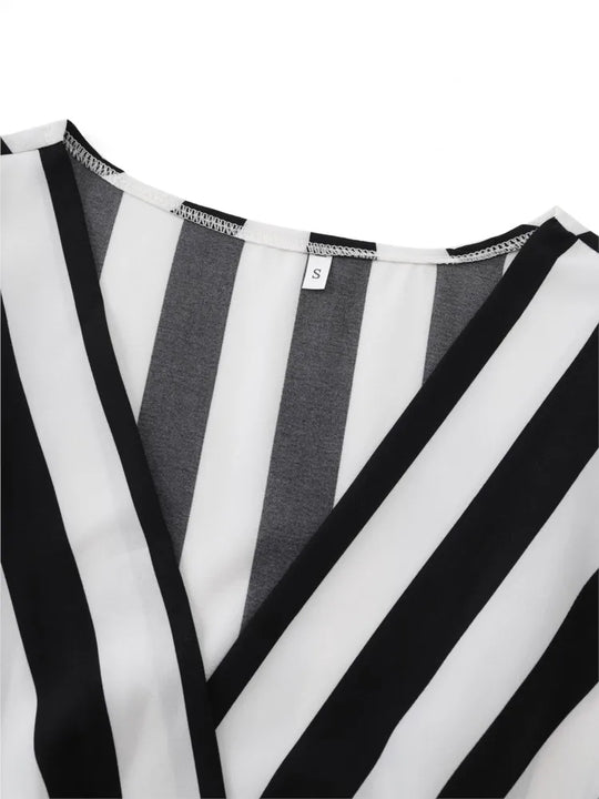 V-hals Jurk met Kantdetails voor Dames