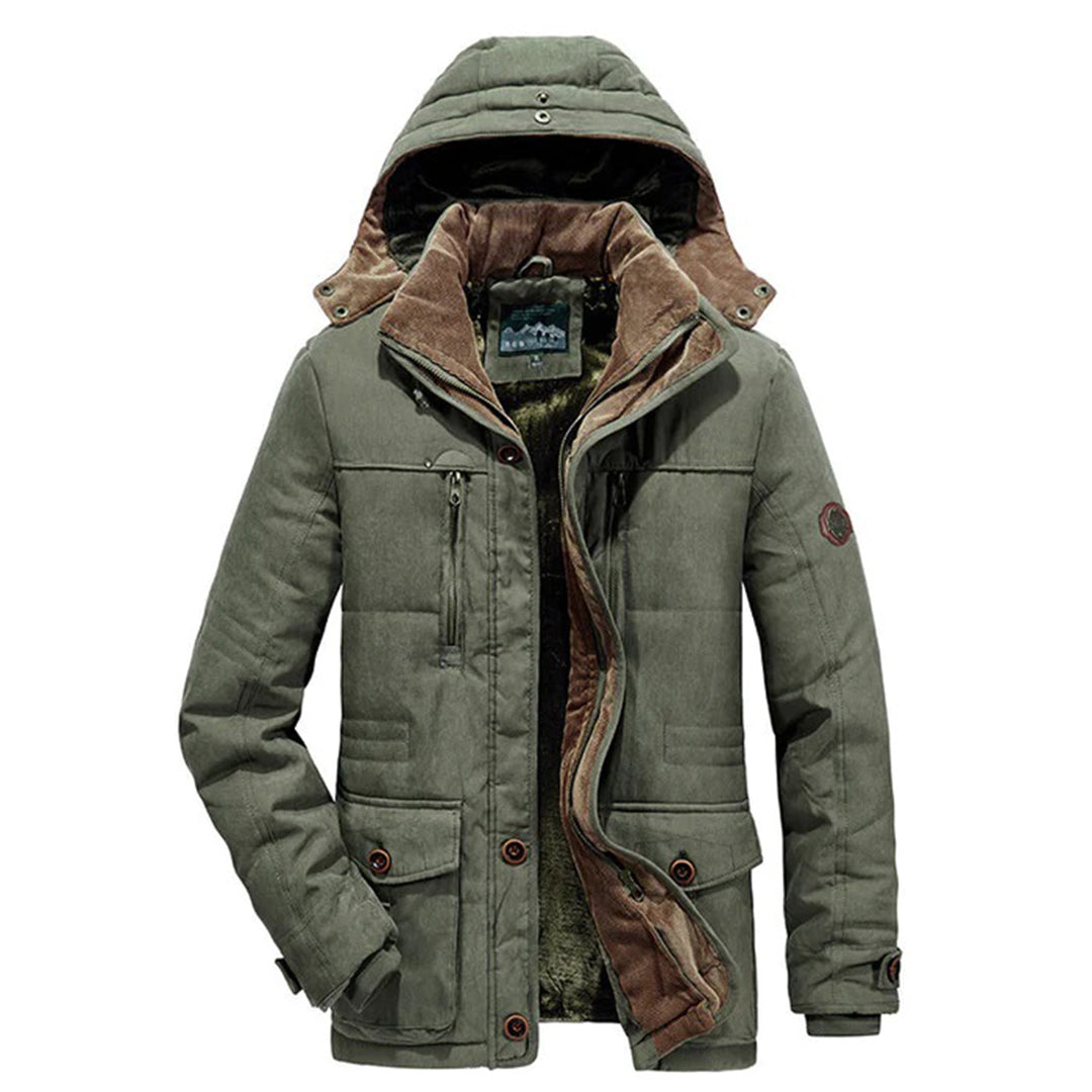 Heidi-Mode | Herren Winterjacke – Parka-Stil mit Kapuze