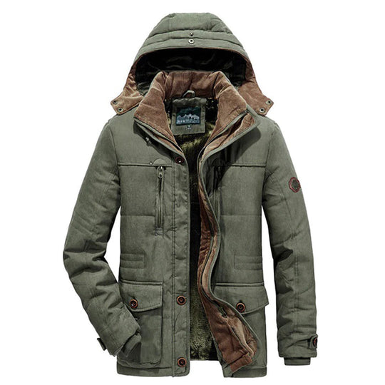 Heidi-Mode | Herren Winterjacke – Parka-Stil mit Kapuze
