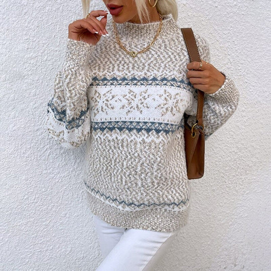 Heidi-Mode | Rundhals Weinlese Pullover für Damen