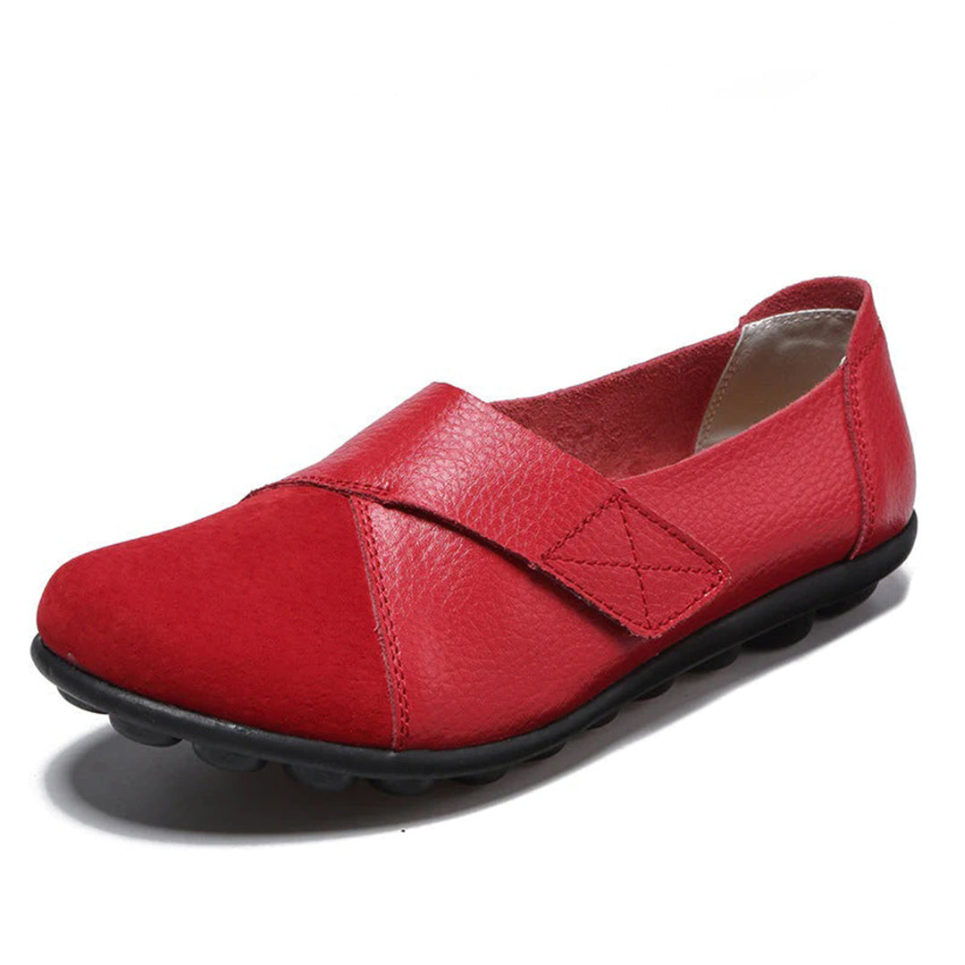 Heidi-Mode | Flache Schuhe Mit Klettverschluss