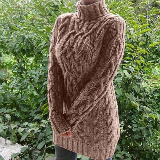 Heidi-Mode | Zopfmuster Rollkragenpullover