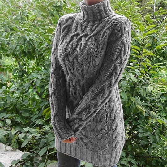 Heidi-Mode | Zopfmuster Rollkragenpullover