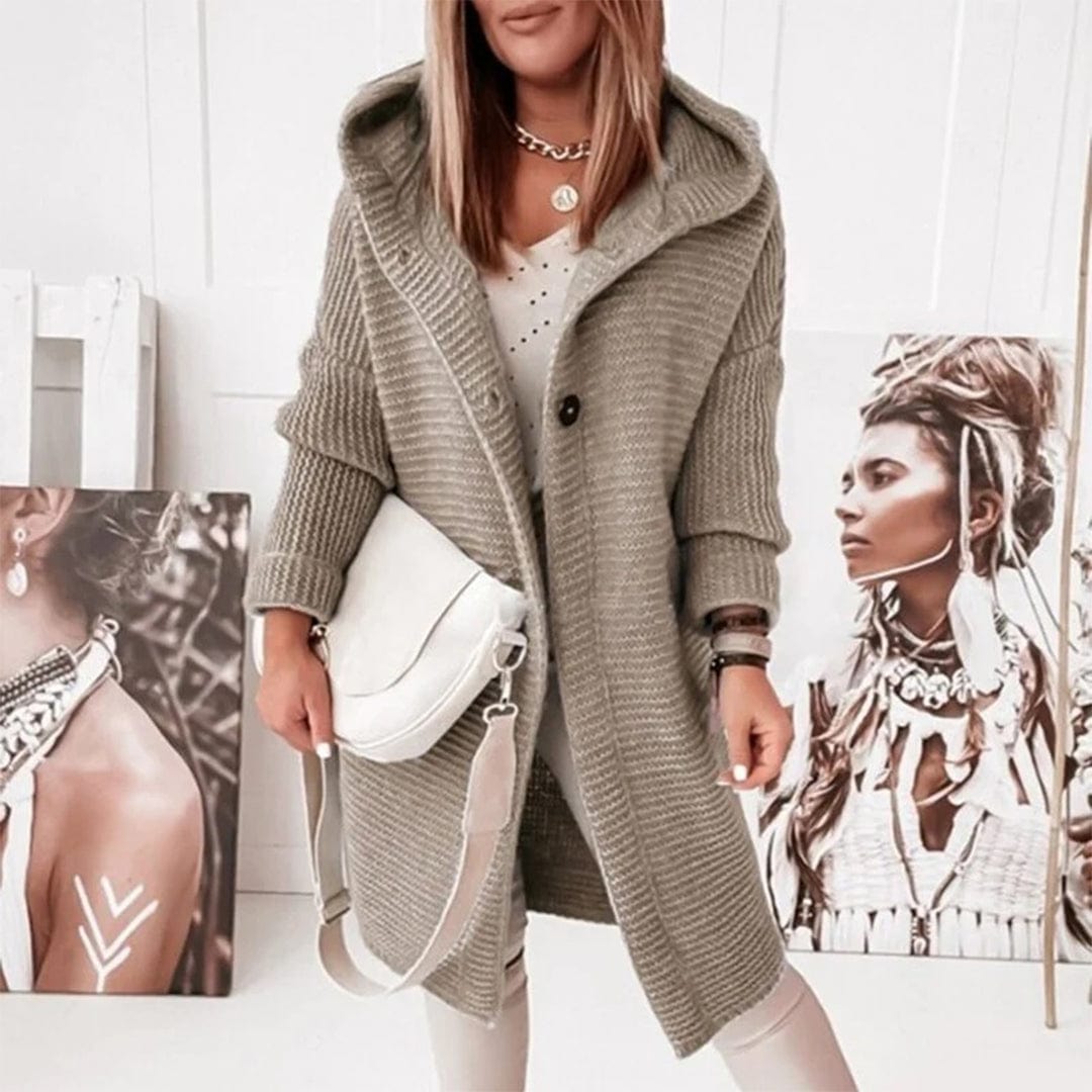 Heidi-Mode | Kapuzenmantel Lässig Moderner Stil Ideal für den Winter