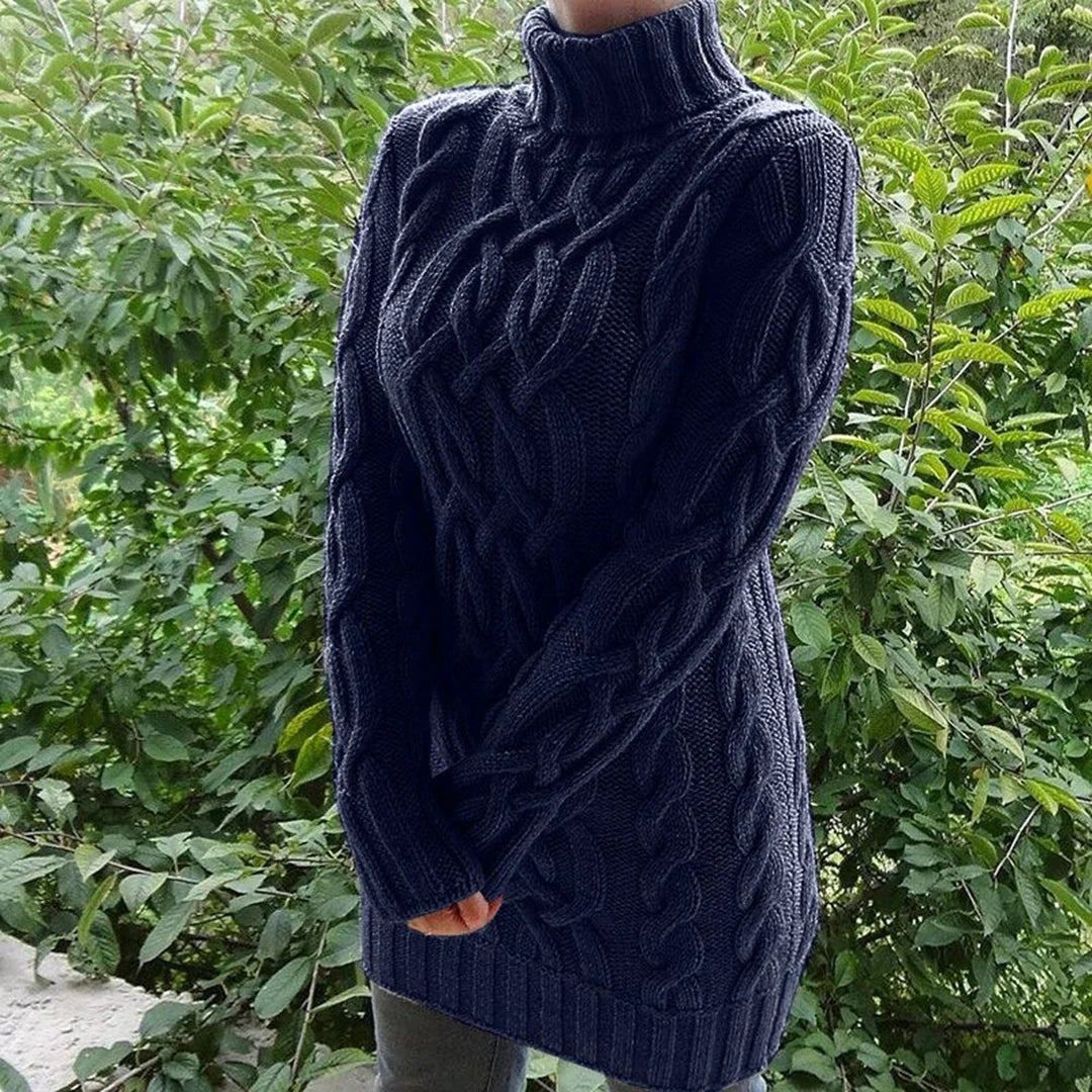 Heidi-Mode | Zopfmuster Rollkragenpullover