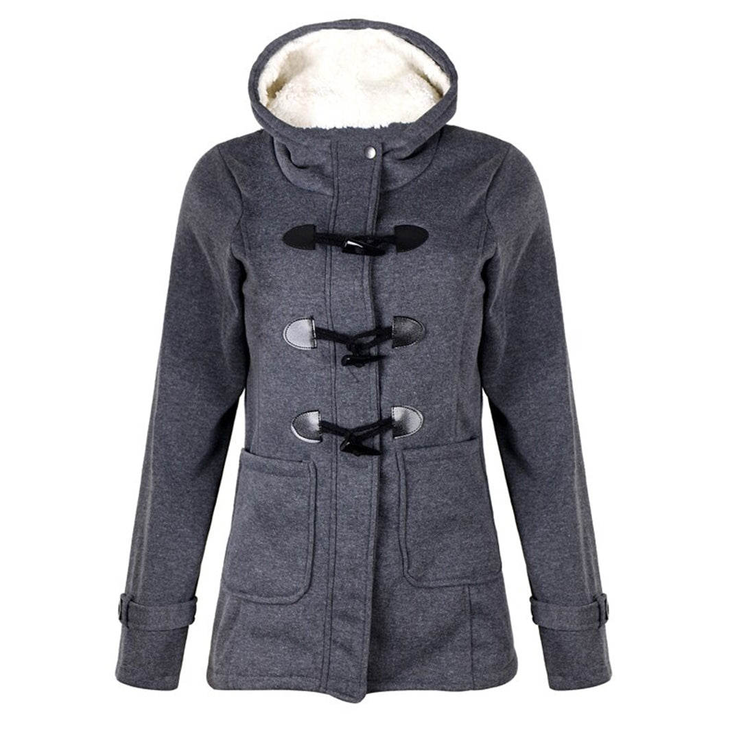 Warme Winterjacke mit Kapuze