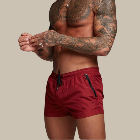 Heidi-Mode | Schnell Trocknende Kurze Badehose mit Stretch
