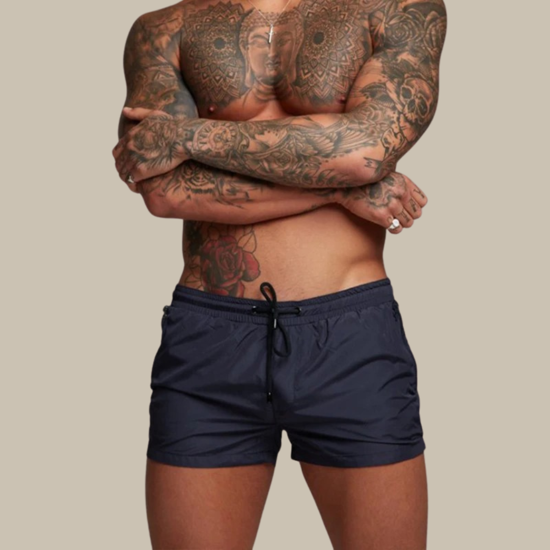 Heidi-Mode | Schnell Trocknende Kurze Badehose mit Stretch