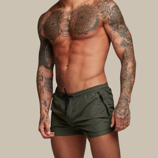 Heidi-Mode | Schnell Trocknende Kurze Badehose mit Stretch