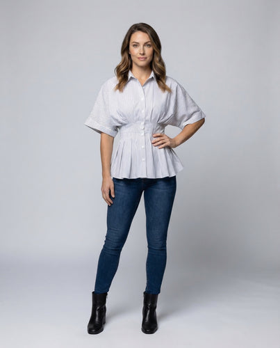 Bluse Damen Figurbetont Fledermaus