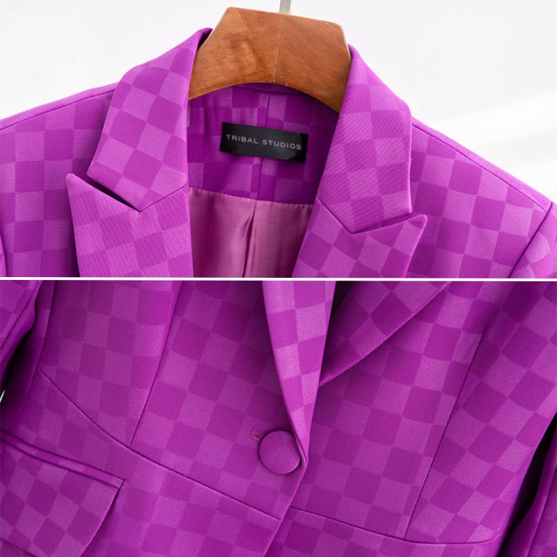Elegante karierten Blazer