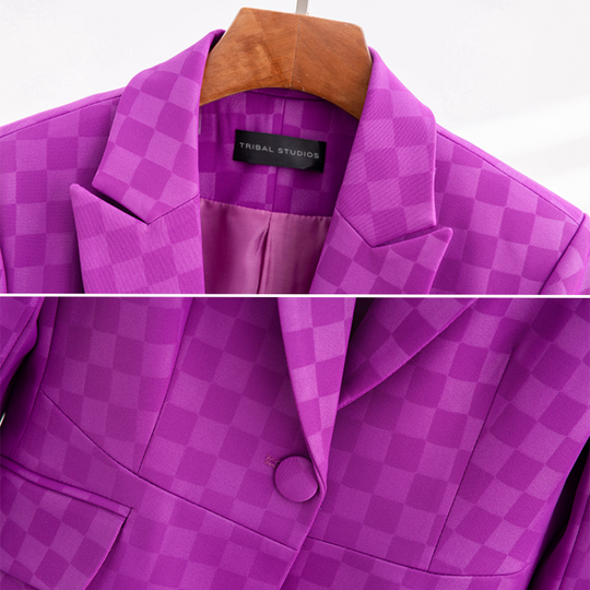 Elegante karierten Blazer