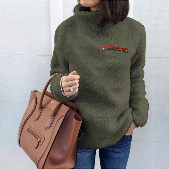 Heidi-Mode |  Winter Super weich und bequem solide Farbe Rollkragenpullover Frauen