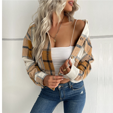 Heidi-Mode | Damen Bequeme Gestreifte Jacke Knopf Daunen