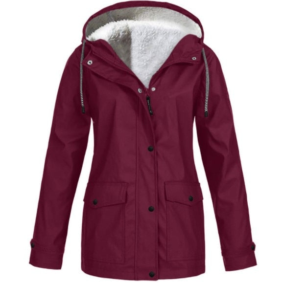 Heidi-Mode | Damen Outdoor Jacke Wasserdicht, Winddicht & Warmfutter
