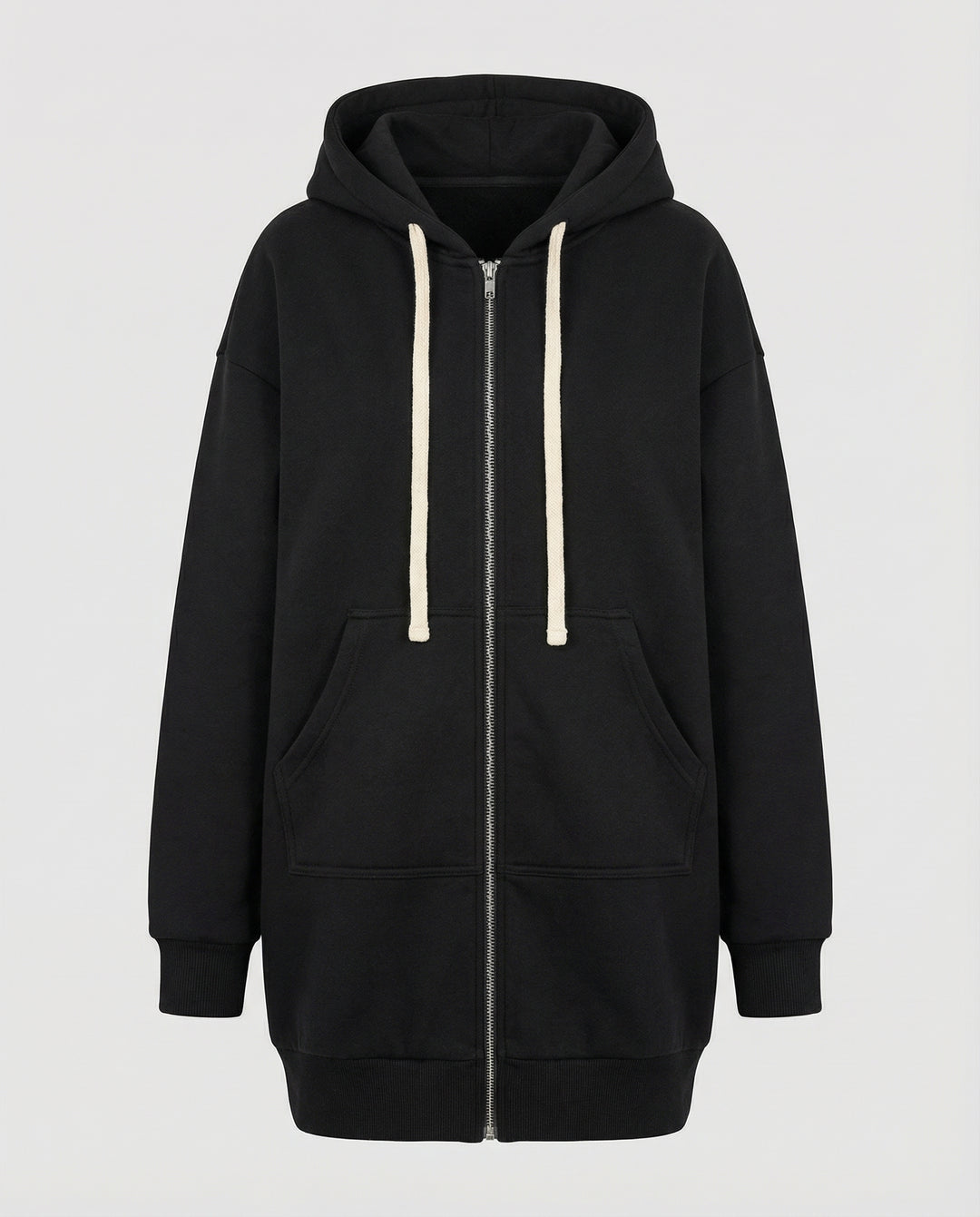 Heidi-Mode | Zip-Up Hoodie knielang