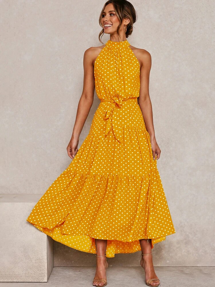 Kleid mit Polka Dots-Muster