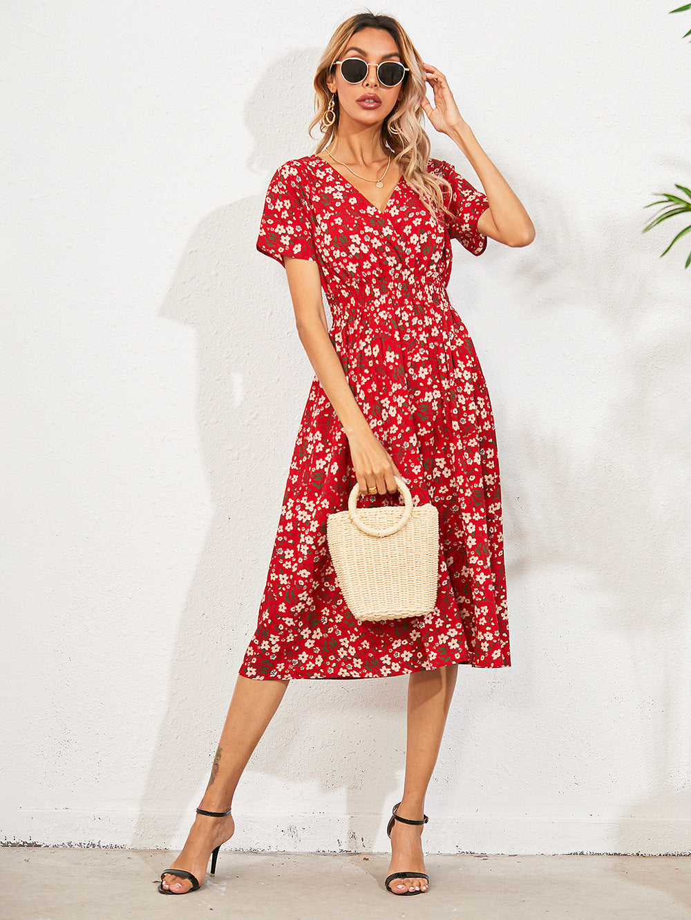 Heidi-Mode | Floral Elegante Sommerkleider Damen