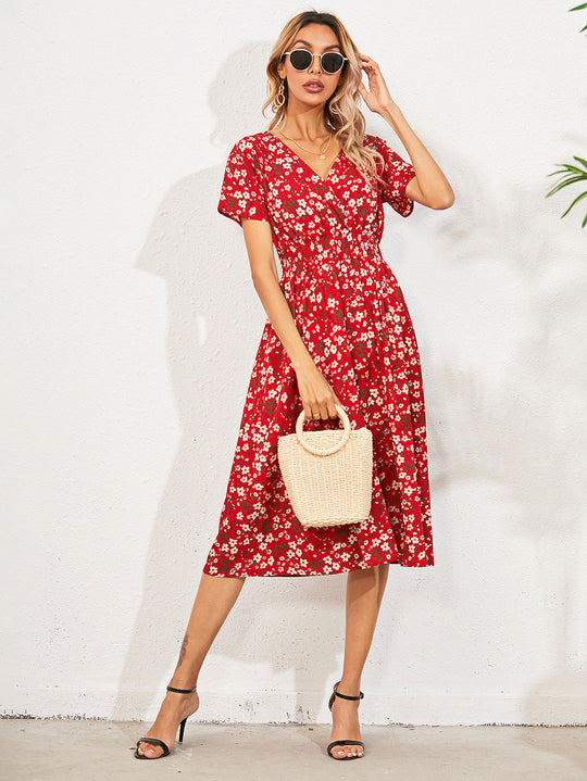 Heidi-Mode | Floral Elegante Sommerkleider Damen