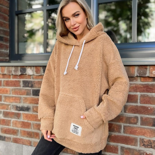 Heidi-Mode | Modischer Plüsch Hoodie