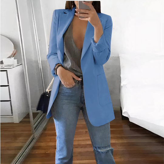 Heidi-Mode | Elegante Blaue Jacke für Damen