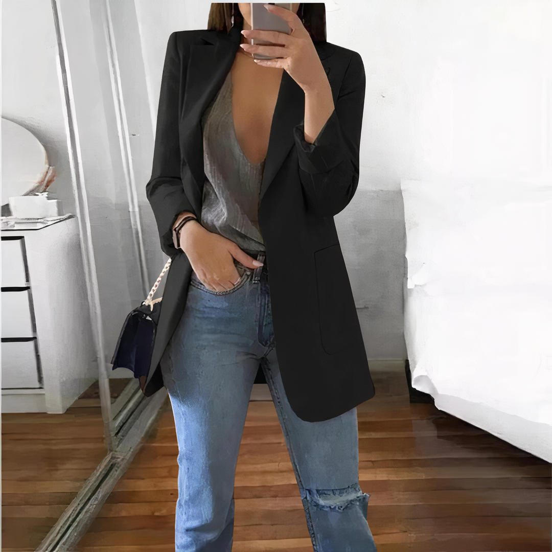 Heidi-Mode | Elegante Blaue Jacke für Damen