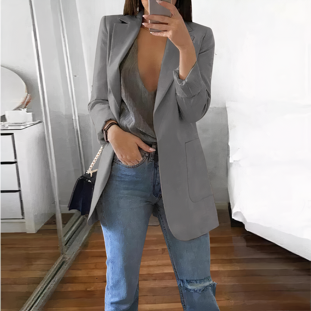 Heidi-Mode | Elegante Blaue Jacke für Damen
